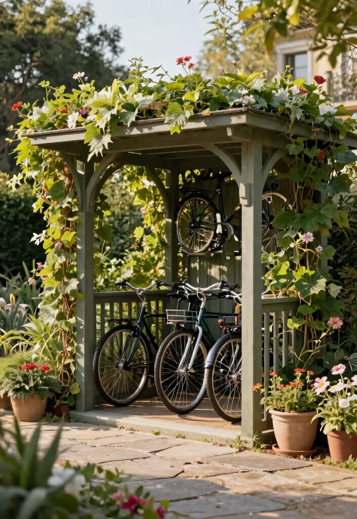 13 Best Multi Bike Storage Ideas for Large Families 11. Bike Specific Garden Structures 0