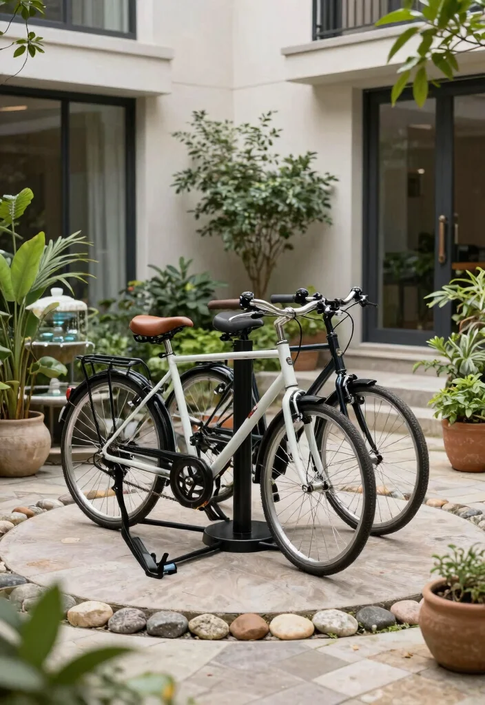 13 Best Multi Bike Storage Ideas for Large Families 4. Rotating Bike Stand 0