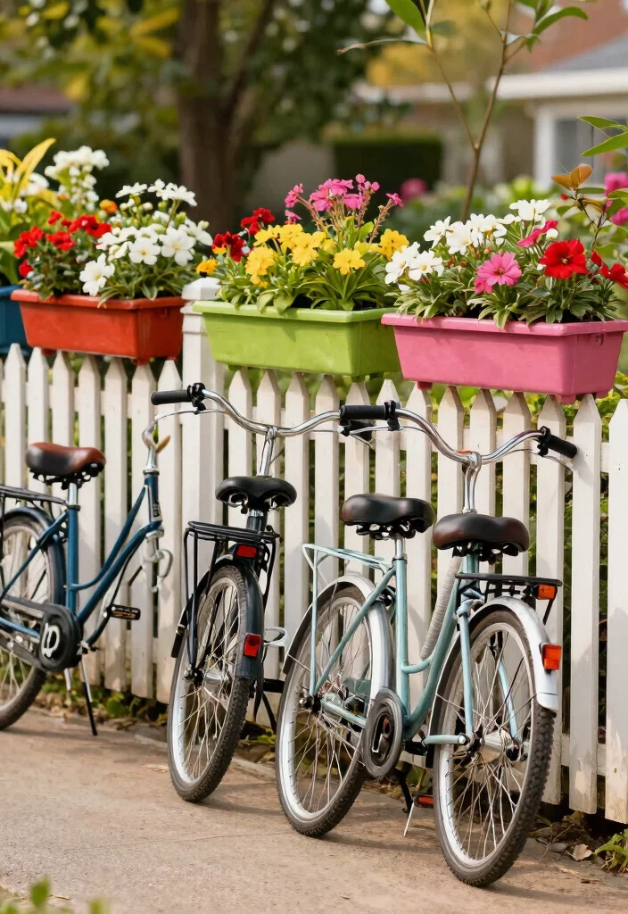 13 Best Multi Bike Storage Ideas for Large Families 5. Bicycle Picket Fences 0