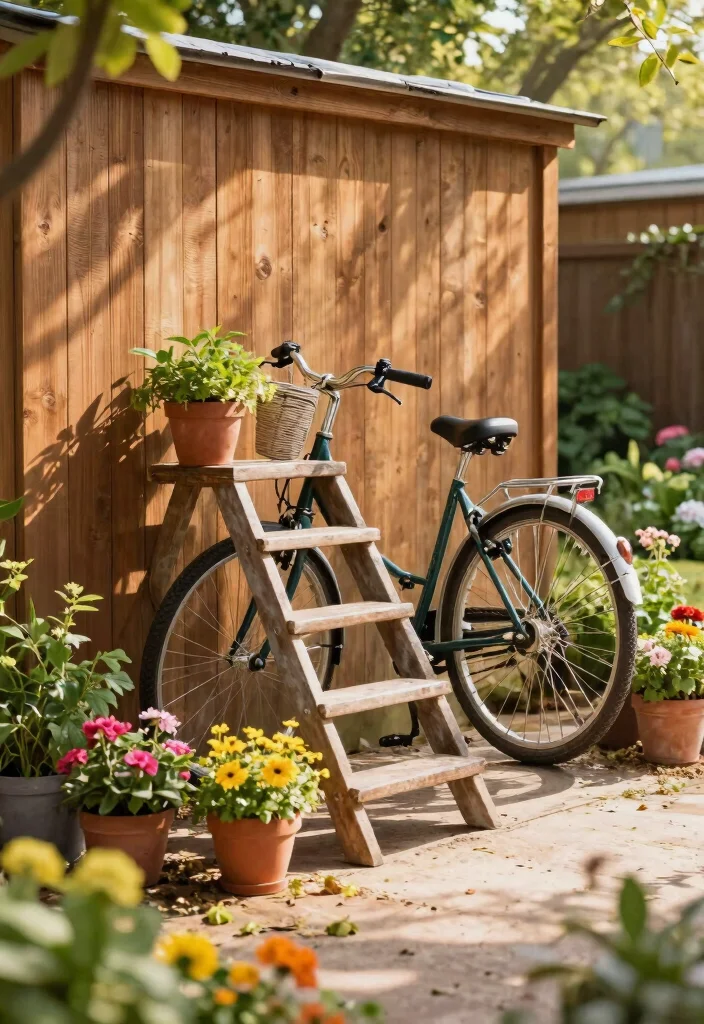 13 Best Multi Bike Storage Ideas for Large Families 6. Ladder Style Bike Rack 0