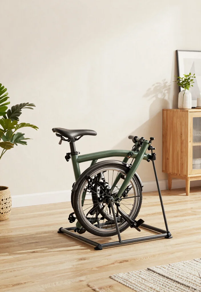 13 Clever Small Space Bike Storage Ideas Genius Hacks 10. Foldable Bike Storage Perfect for Tiny Spaces 0
