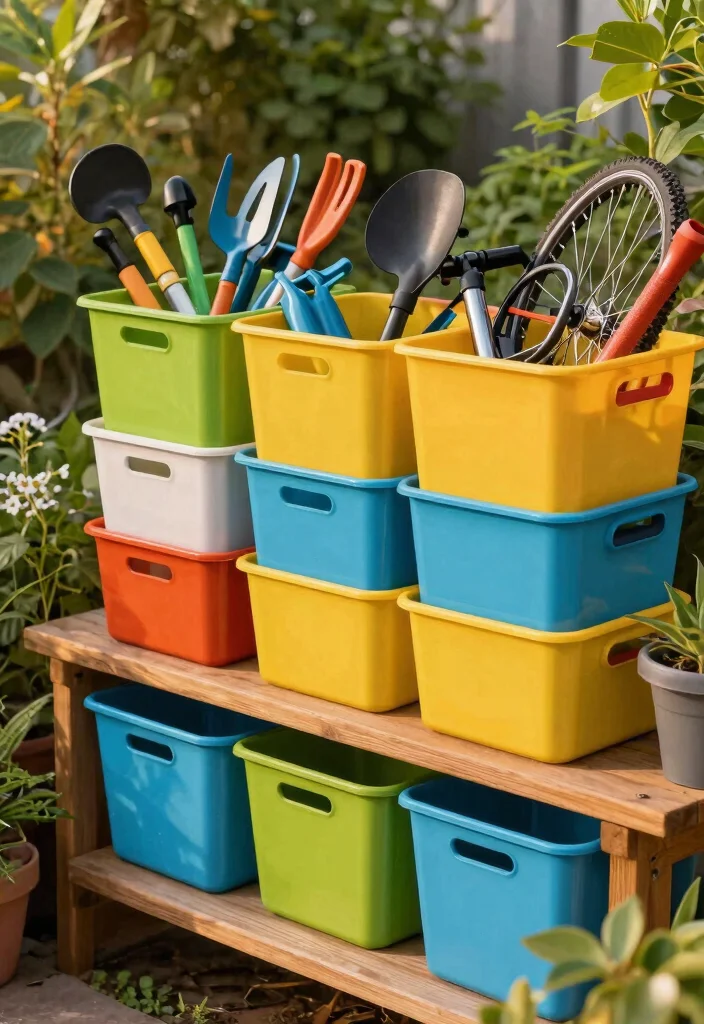 13 Clever Small Space Bike Storage Ideas Genius Hacks 2. Compact Bike Organization with Storage Bins 0