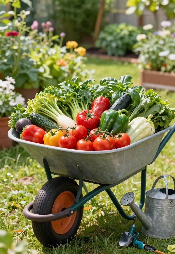 13 Dreamy Spilled Wheelbarrow Planter Ideas (Must Try!) 6 13 Dreamy Spilled Wheelbarrow Planter Ideas Must Try 6. Edible Delight Planter 0