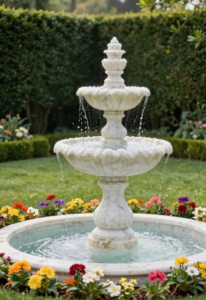 13 Elegant Urn Water Features Fountain Ideas Classic Look 4. Elegant Marble Urn 0