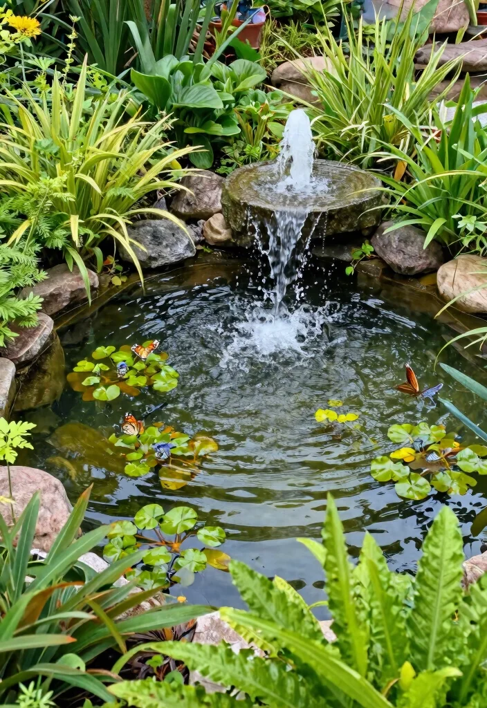 13 Grand Front Yard Water Fountain Ideas Curb Appeal 11. Eco Friendly Aquatic Feature 0