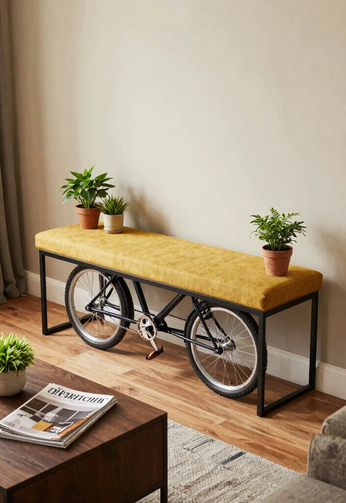 13 Pro Apartment Bike Storage Tips for Tiny Spaces 4. Creative Furniture Solutions 0
