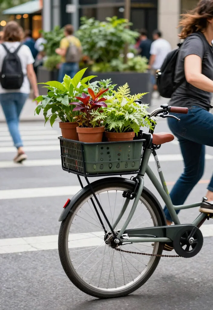 13 Pro Apartment Bike Storage Tips for Tiny Spaces 8. Incorporate Plant Stands onto Racks 0