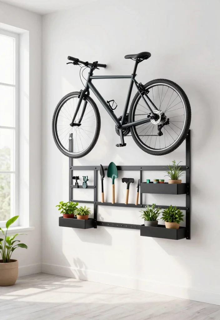 13 Smart Apartment Bike Storage Ideas for Urban Gardeners 5 13 Smart Apartment Bike Storage Ideas for Urban Gardeners 6. Magnetic Bike Storage 0