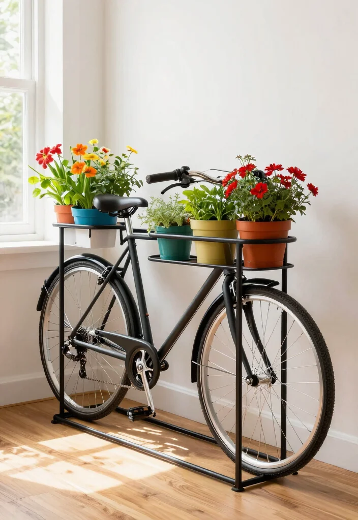 13 Smart Apartment Bike Storage Ideas for Urban Gardeners 7 13 Smart Apartment Bike Storage Ideas for Urban Gardeners 8. Bike Storage with Integrated Planters 0