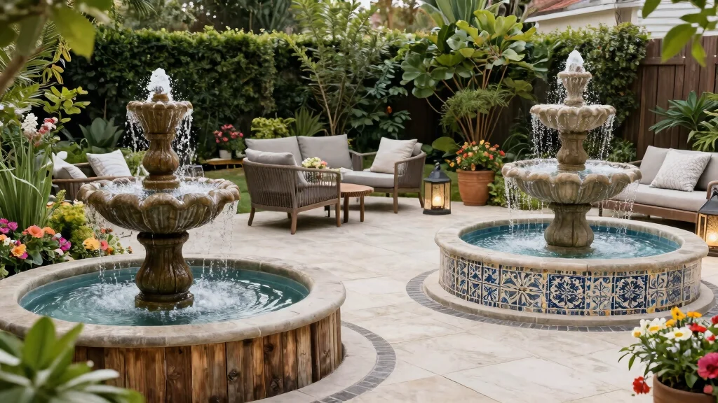 13 Soothing Patio Water Fountain Ideas for Outdoor Living