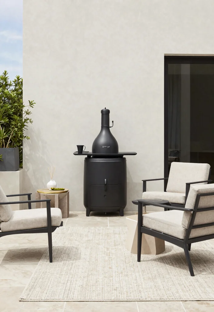 13 Stunning Smoker Patio Ideas for Outdoor Entertaining 3 13 Stunning Smoker Patio Ideas for Outdoor Entertaining 3. Chic Minimalist Smoker Design 0