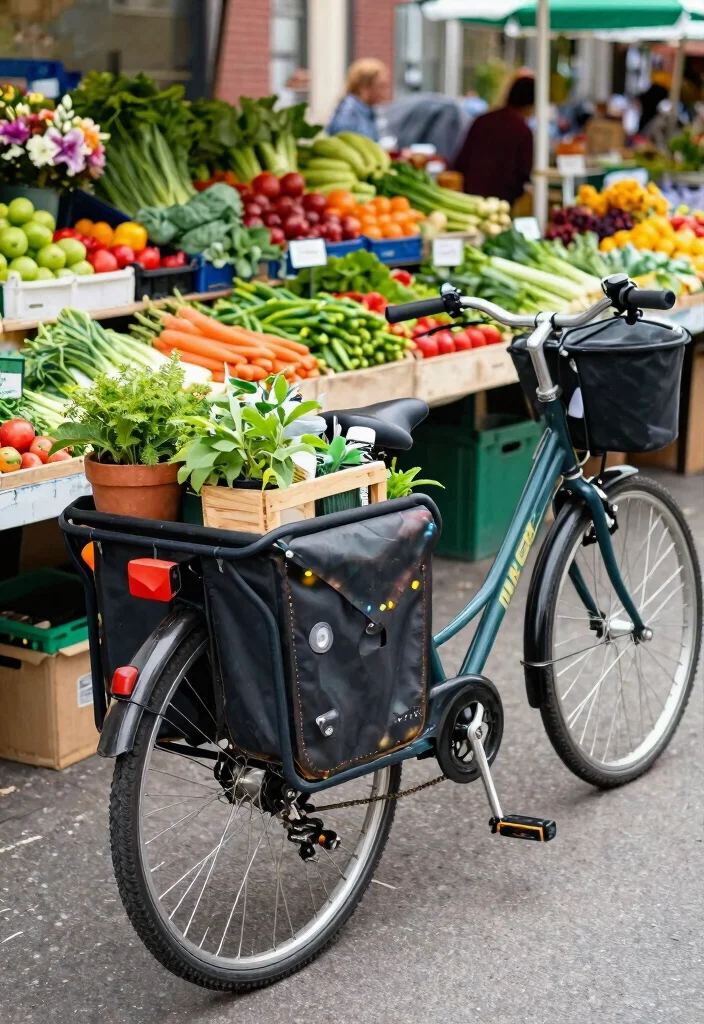 13 Ultimate Bike Gear Storage Ideas End the Clutter 9. Bicycle Panniers for Gardening Gear 0