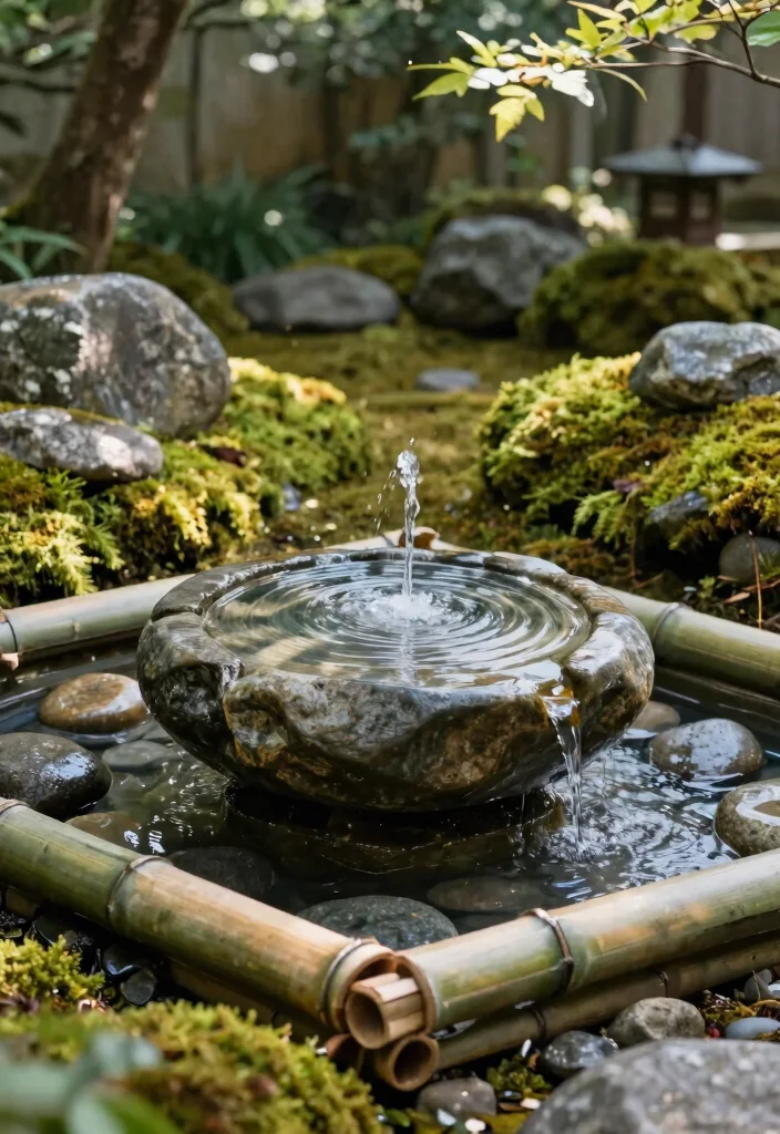 15 Beautiful Water Fountain Planter Garden Ideas Must See 7. Japanese Zen Fountain Planters 0