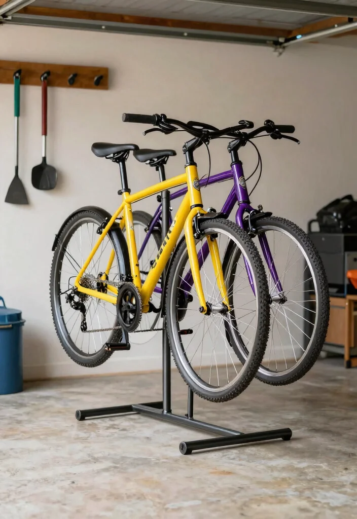 15 Best Garage Bicycle Storage Ideas to Free Up Space 10. Bicycle Stands 0