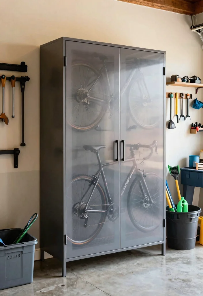 15 Best Garage Bicycle Storage Ideas to Free Up Space 9. Bicycle Storage Cabinets 0