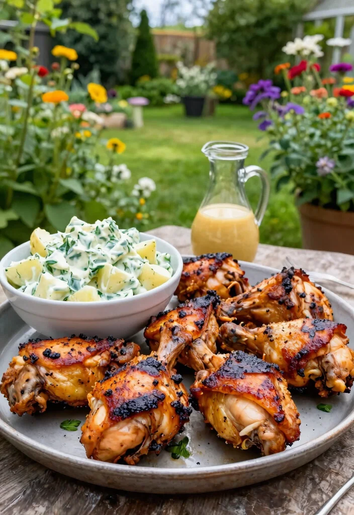 15 Best Smoked Meat Ideas Smoker Recipes Guide 3. Smoked Chicken Thighs with Herb Potato Salad 0