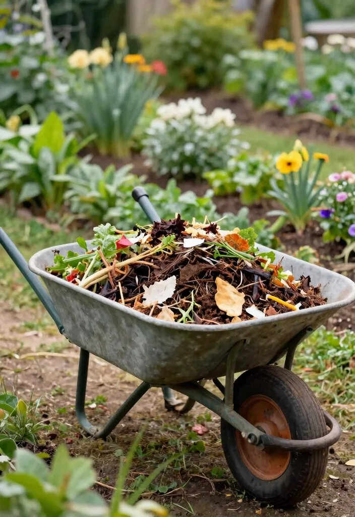 15 Clever Vintage Wheelbarrow Ideas Repurpose and Upcycle 12. Wheelbarrow Compost Bin 0