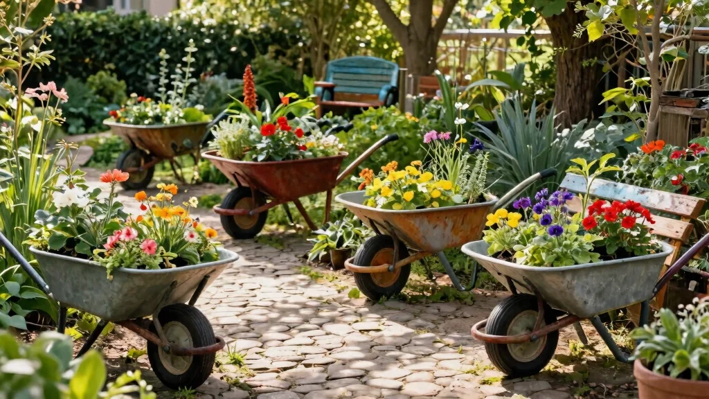 15 Clever Vintage Wheelbarrow Ideas [Repurpose and Upcycle]