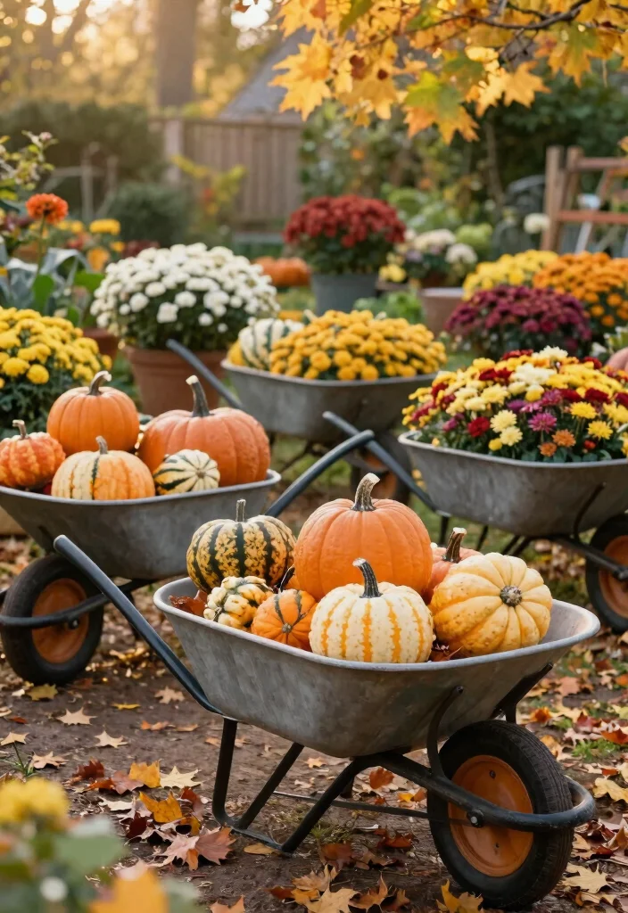 15 Cozy Fall Wheelbarrow Ideas with Pumpkins and Mums Conclusion 0