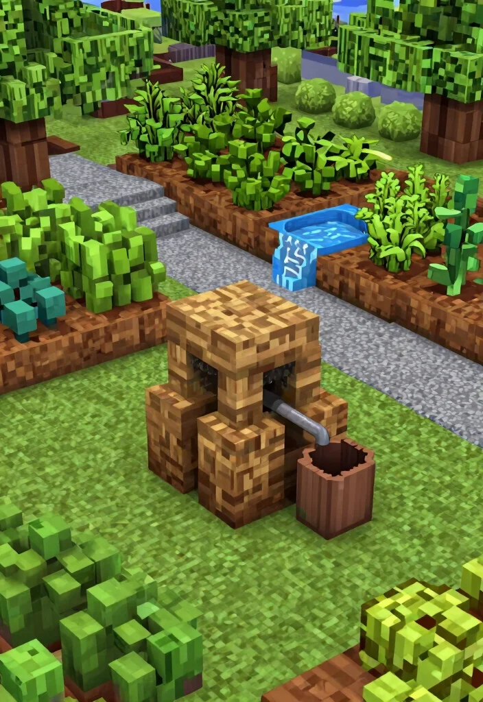 15 Creative Minecraft Smoker Ideas for Your Virtual Base 10. Sustainable Garden Smoker 0