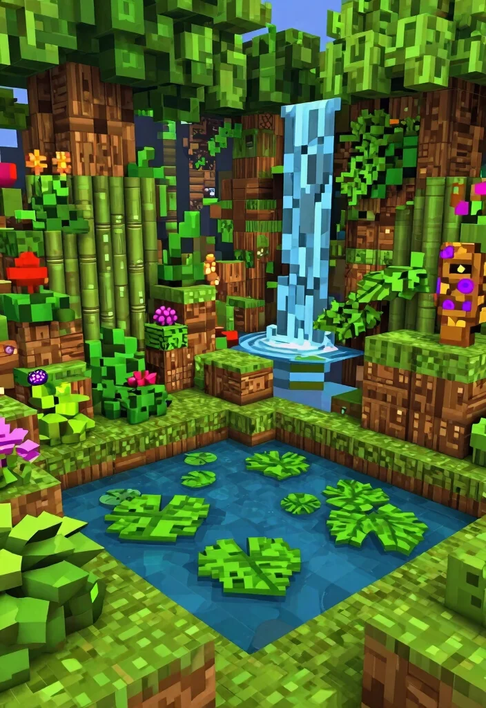 15 Creative Minecraft Smoker Ideas for Your Virtual Base 11. Jungle Oasis Smoker 0