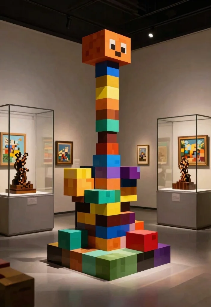 15 Creative Minecraft Smoker Ideas for Your Virtual Base 14. Artistic Sculpture Smoker 0