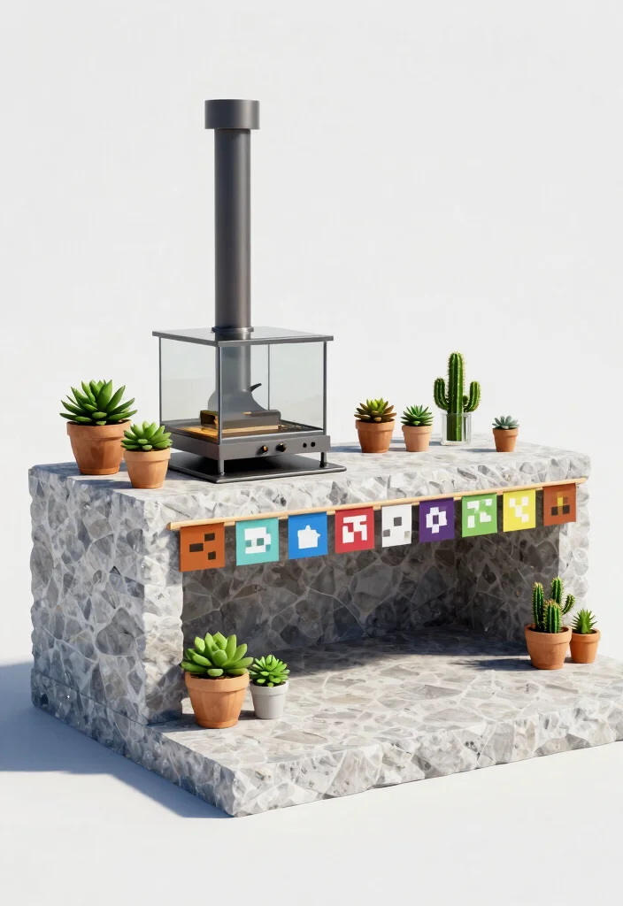 15 Creative Minecraft Smoker Ideas for Your Virtual Base 2. Modern Minimalist Smoker 0