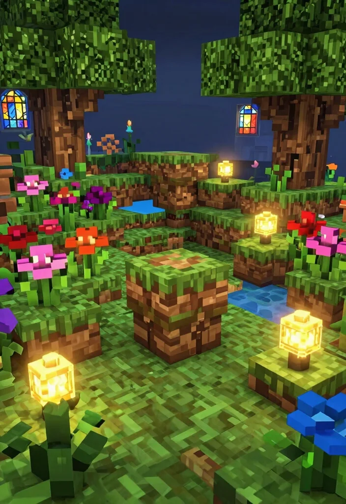 15 Creative Minecraft Smoker Ideas for Your Virtual Base 3. Enchanted Garden Smoker 0