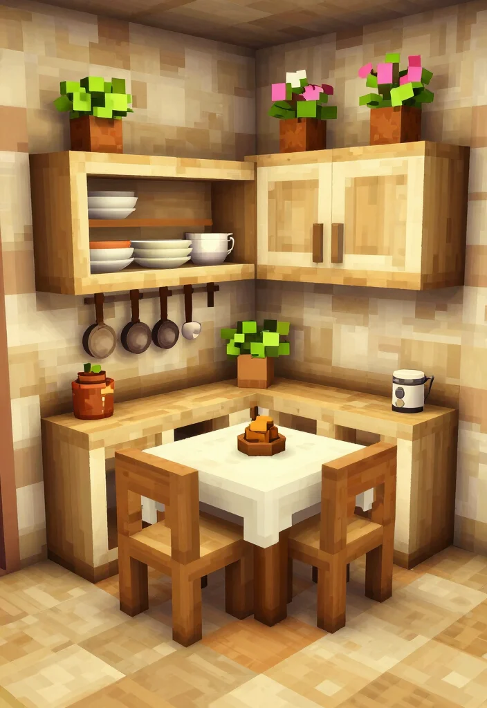 15 Creative Minecraft Smoker Ideas for Your Virtual Base 9. Farmhouse Kitchen Smoker 0