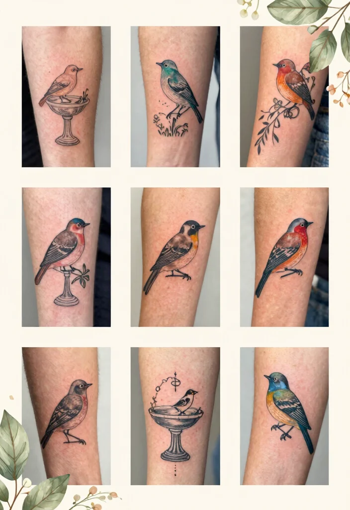 15 Delicate Bird Bath Tattoo Ideas for Nature Lovers Conclusion 0