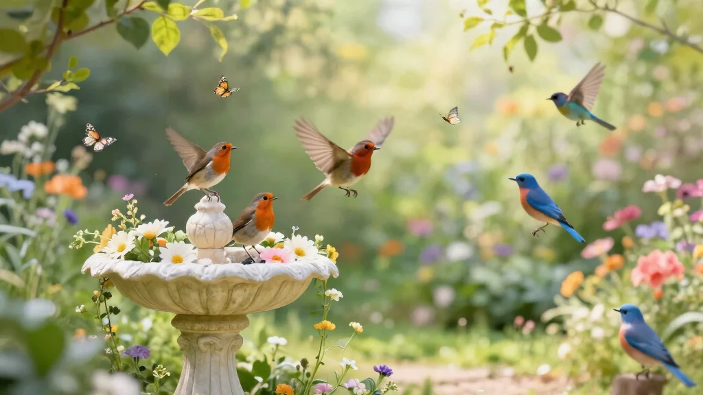 15 Delicate Bird Bath Tattoo Ideas for Nature Lovers