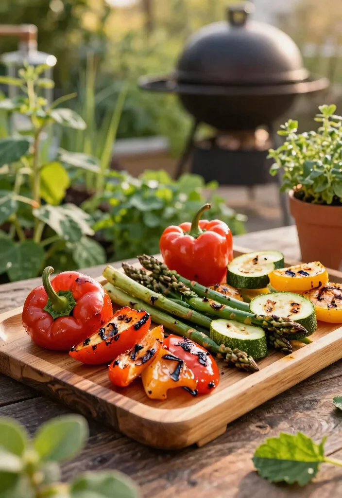 15 Drool Worthy Smoker Picture Ideas for Food Photography 1. Smoky Grilled Veggie Platter 0