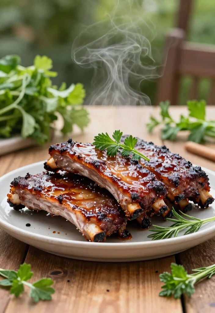 15 Drool Worthy Smoker Picture Ideas for Food Photography 2. Smoked Meat with Herb Garnish 0