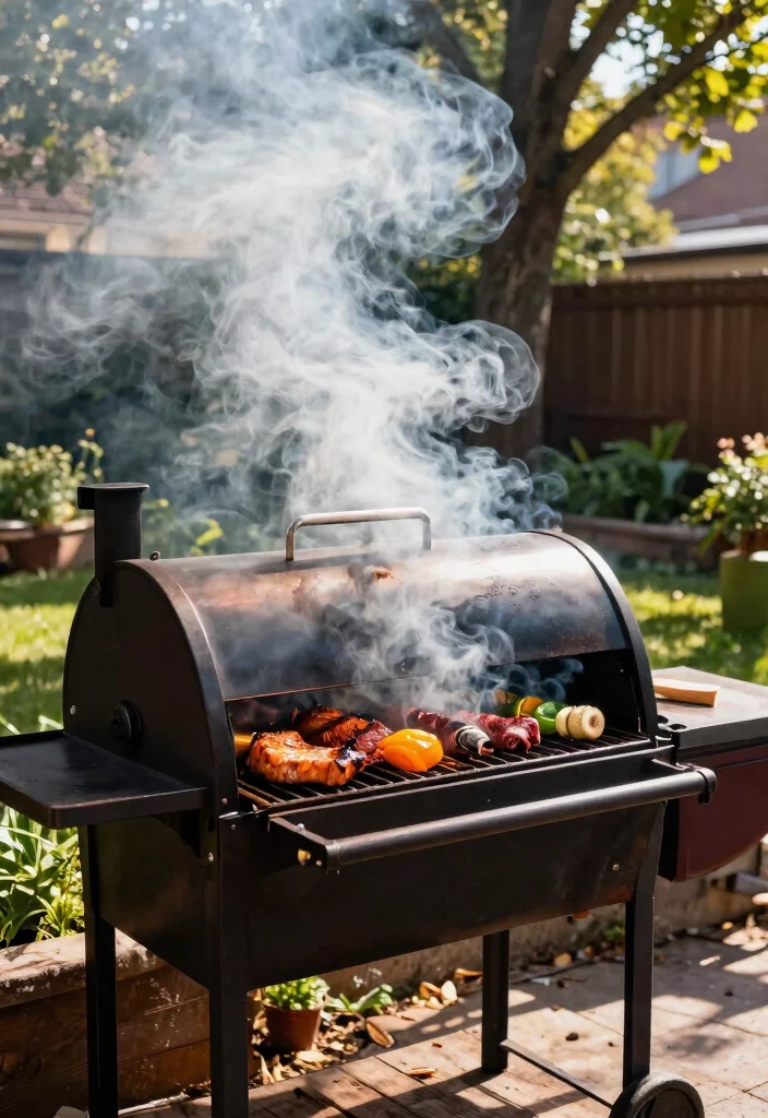 15 Drool Worthy Smoker Picture Ideas for Food Photography 3. Smoker in Action 0