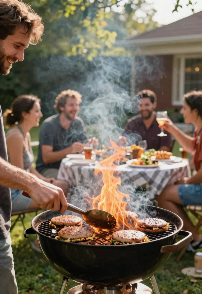 15 Drool Worthy Smoker Picture Ideas for Food Photography 6. Backyard BBQ Action Shots 0