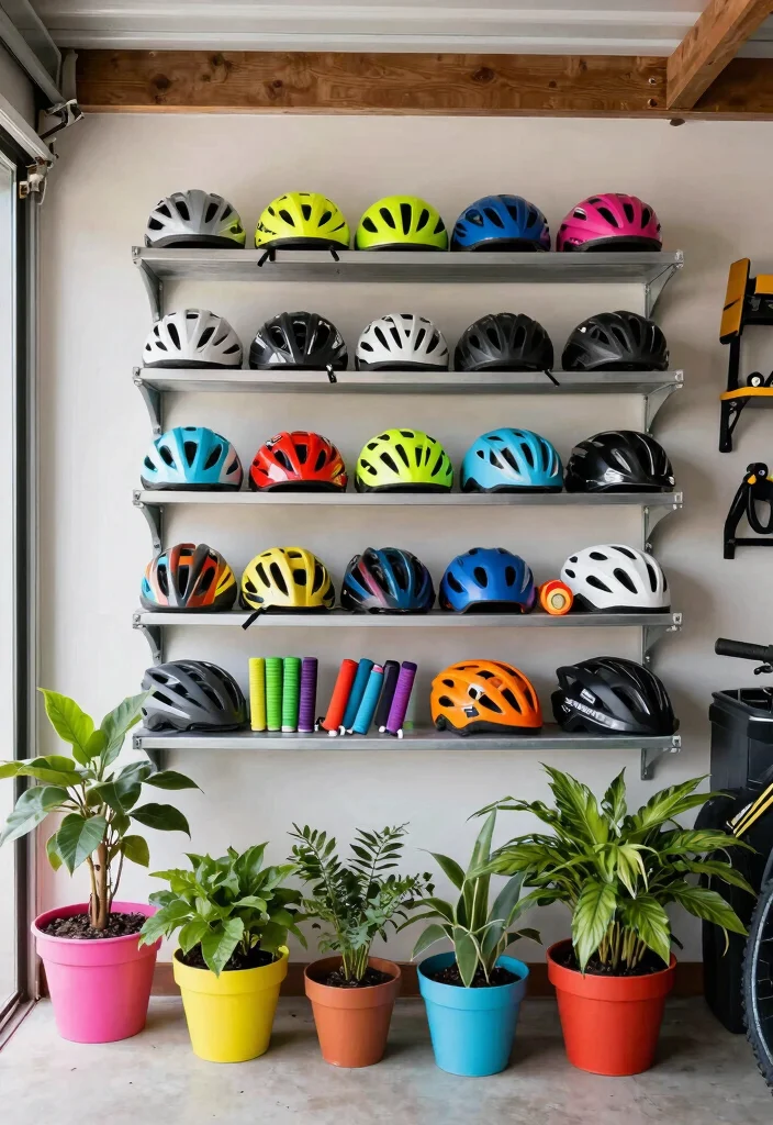 15 Expert Garage Bike Storage Tips for a Clean Layout 12. Add Colorful Accents 0