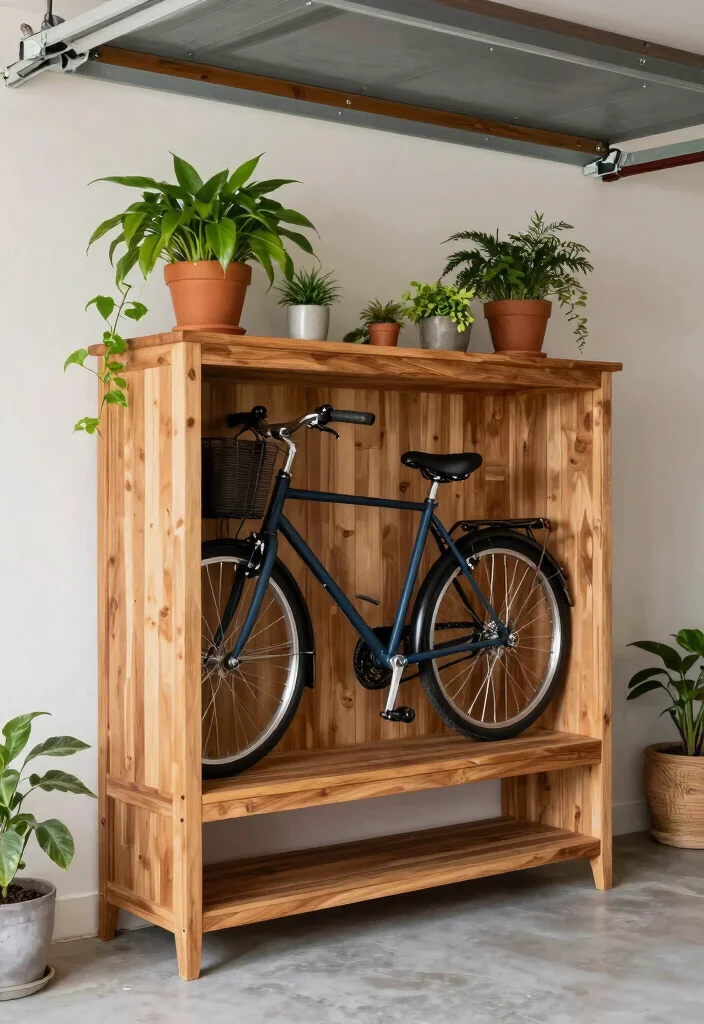 15 Expert Garage Bike Storage Tips for a Clean Layout 6. Cleverly Hidden Bike Storage 0