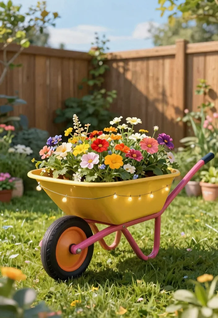 15 Genius Repurposed Wheelbarrow Ideas You Have to See 1. Whimsical Planter 0