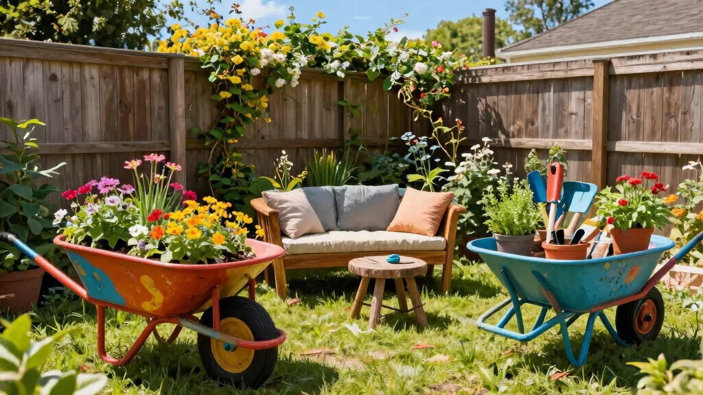 15 Genius Repurposed Wheelbarrow Ideas You Have to See