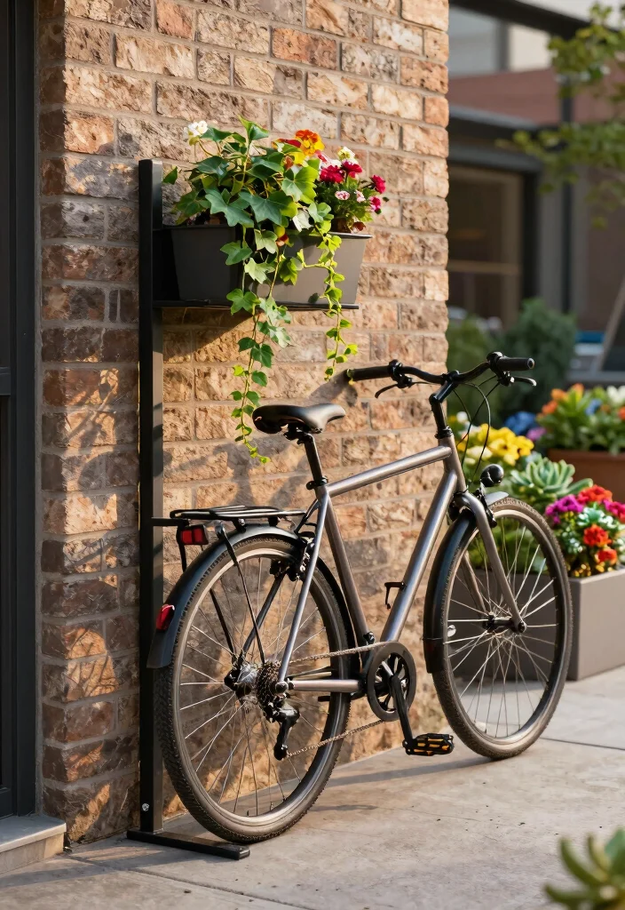 15 Genius Space Saving Bike Storage Tips for Urban Gardeners 1. Vertical Bike Racks Gardening Meets Functionality 0