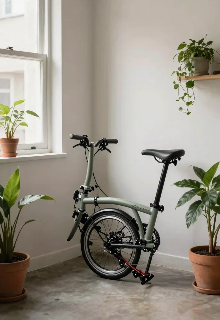 15 Genius Space Saving Bike Storage Tips for Urban Gardeners 7. Compact Folding Bikes Perfect for Small Spaces 0