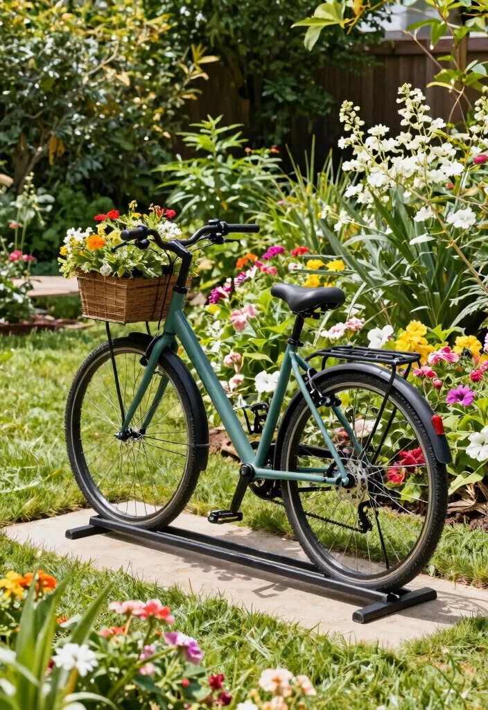 15 Genius Space Saving Bike Storage Tips for Urban Gardeners 8. Creative Outdoor Bike Racks Art Meets Function 0