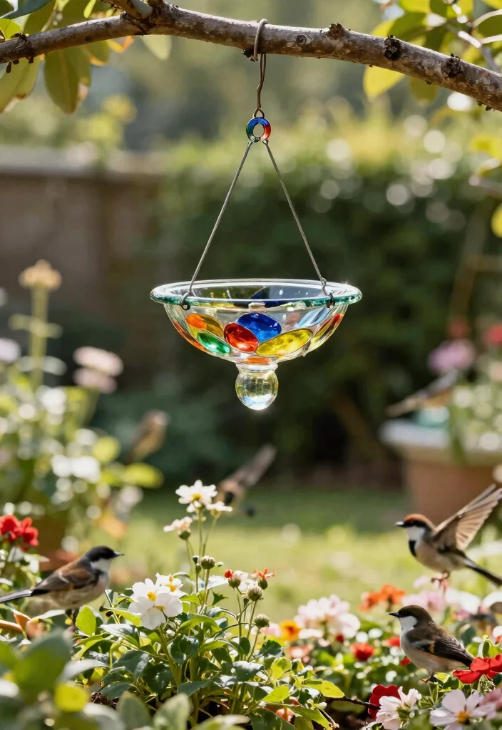 15 Stunning Bird Bath Concepts Landscaping Inspiration Must See 9. Hanging Bird Baths 0