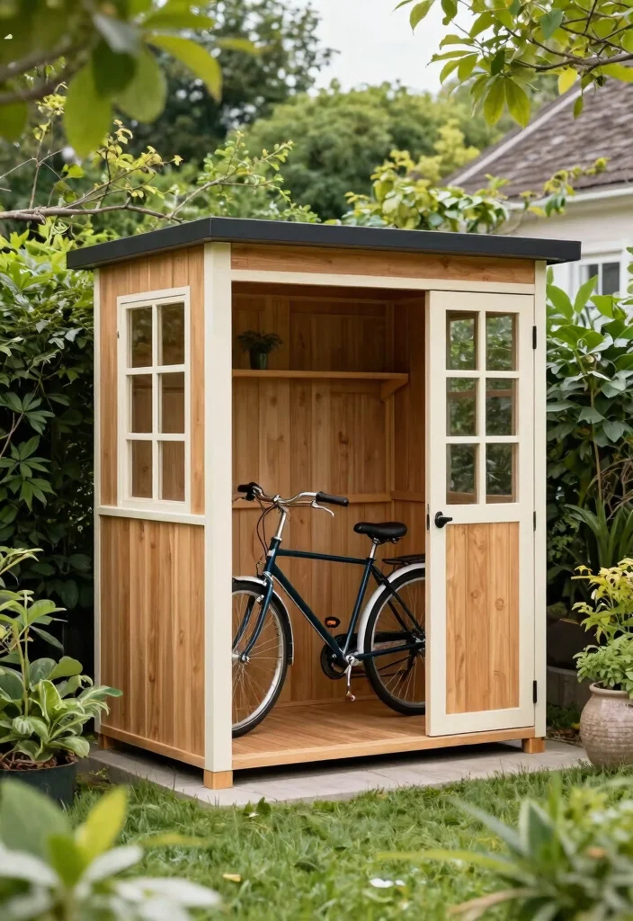 15 Stylish Bike Rack Storage Ideas for Home and Garage 15. Customized Bike Sheds 0