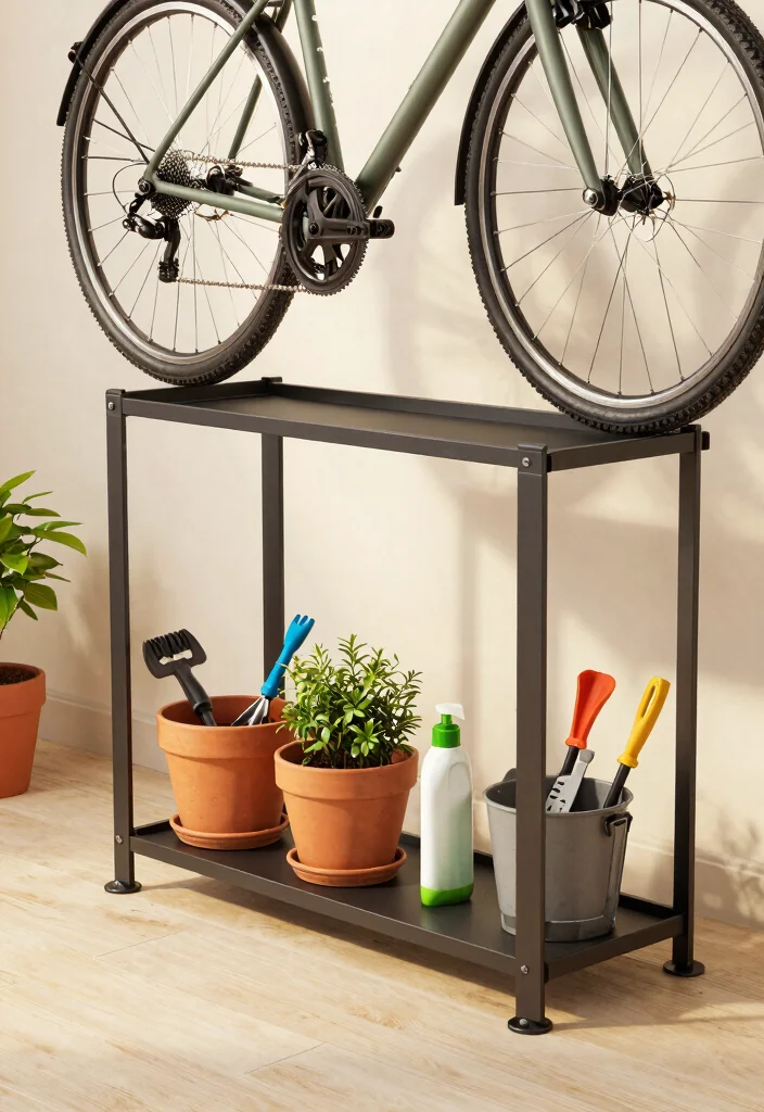 15 Stylish Bike Rack Storage Ideas for Home and Garage 5. Multi Purpose Bike Stands 0