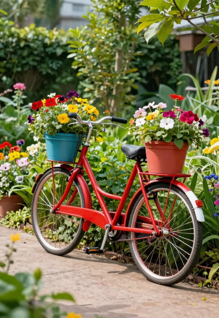 17 Game Changing Bike Storage Hacks You Need to Know 13 17 Game Changing Bike Storage Hacks You Need to Know 13. Bike and Plant Combo 0