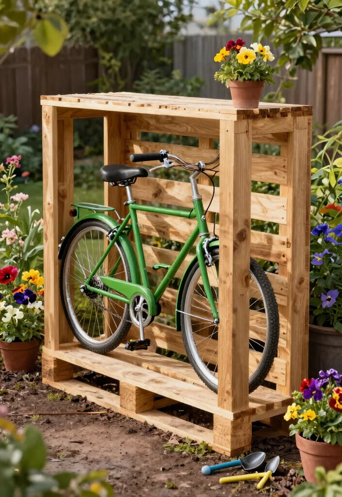 17 Game Changing Bike Storage Hacks You Need to Know 3 17 Game Changing Bike Storage Hacks You Need to Know 3. Repurposed Pallet Storage 0