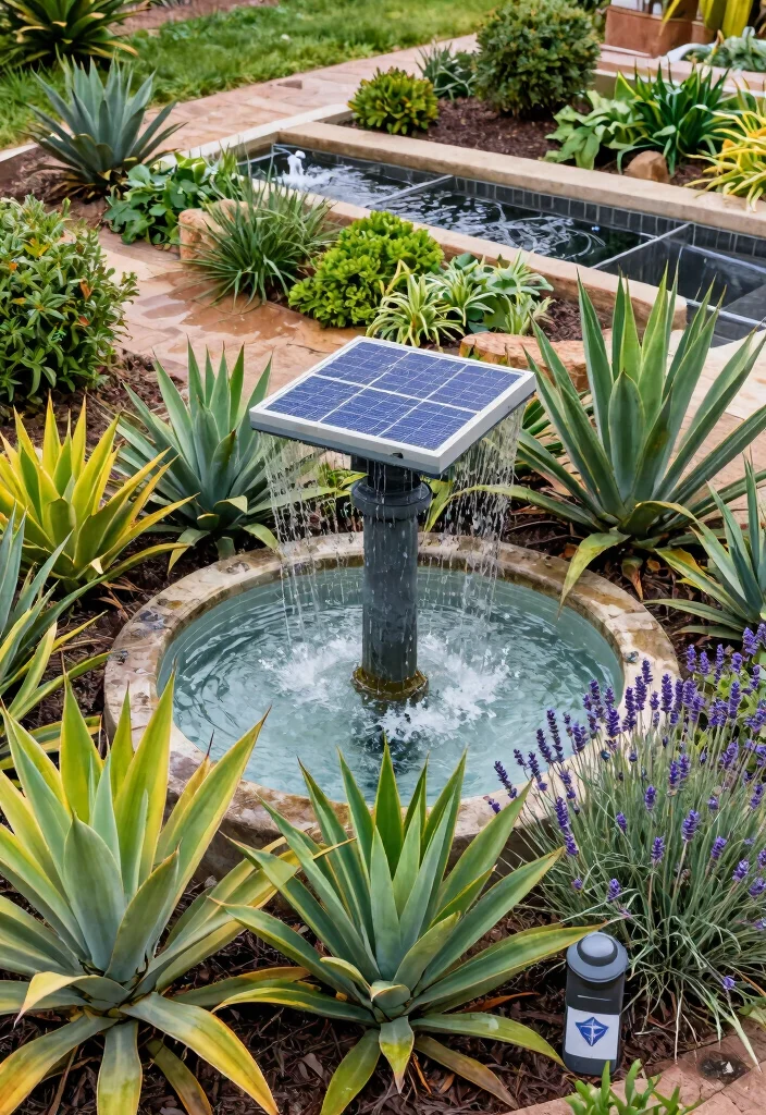 17 Stunning Flower Bed with Water Fountain Garden Ideas 15. Eco Friendly Water Features 0