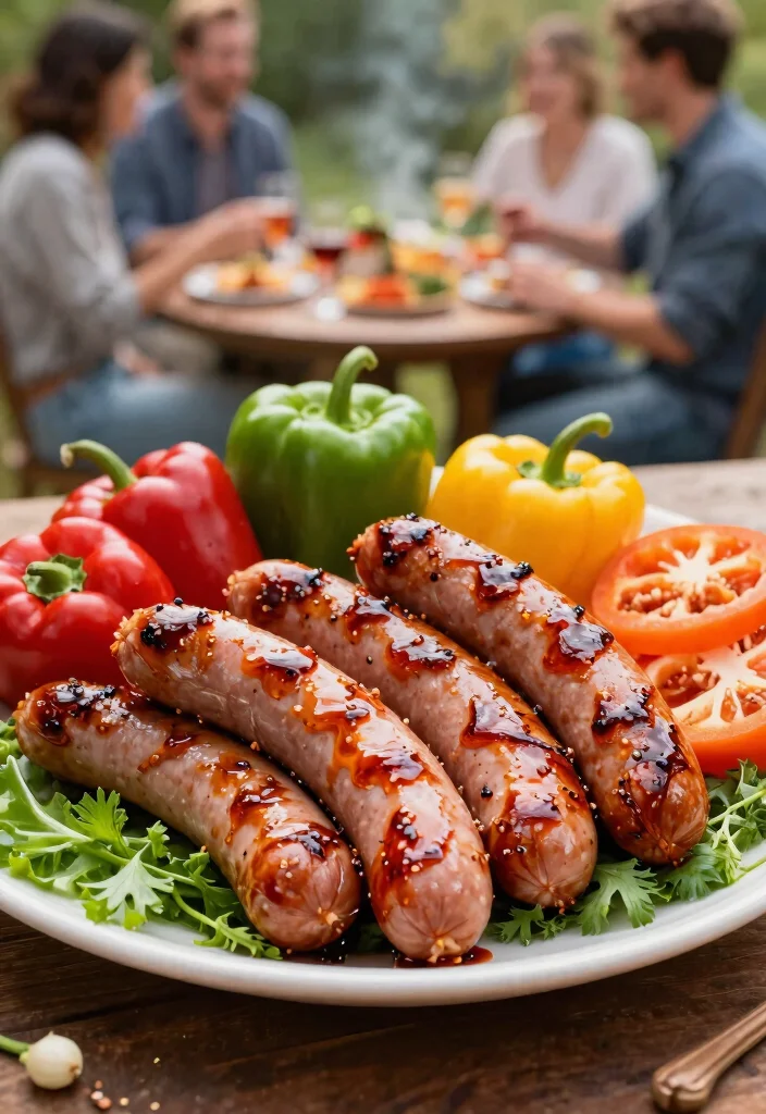 21 Best Smoker Recipes for Juicy and Tender Meat 9. Spicy Smoked Sausages with Garden Peppers 0