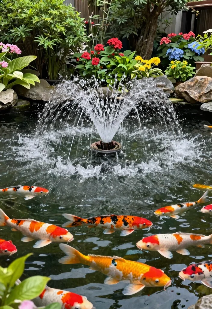 21 Most Relaxing Water Fountain Inspiration Videos and Ideas 17. Koi Ponds with Fountains 0